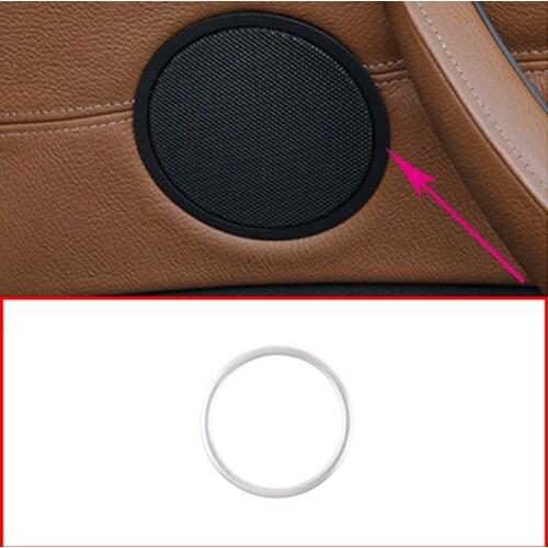 Stainless Steel Door Speaker Ring Trim For BMW X5 X6 E70 E71 2008-2013 Car Accessories