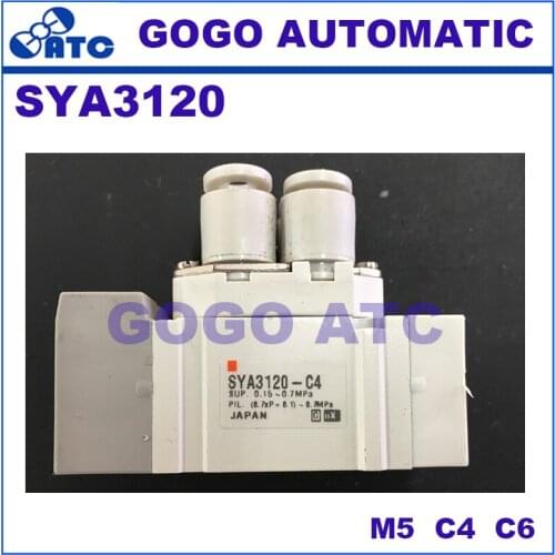 SMC type Air control valve SYA3120 pneumatic component 2 position single electromagnetic Air control valve Two five-way