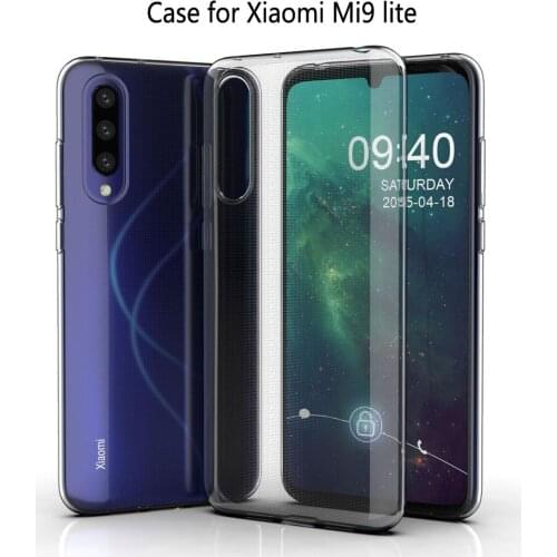 TPU Clear Case for Xiaomi Mi9 lite Transparent Soft TPU Dropproof Shockproof Phone Case for Xiaomi Mi 9 lite Protection Cover