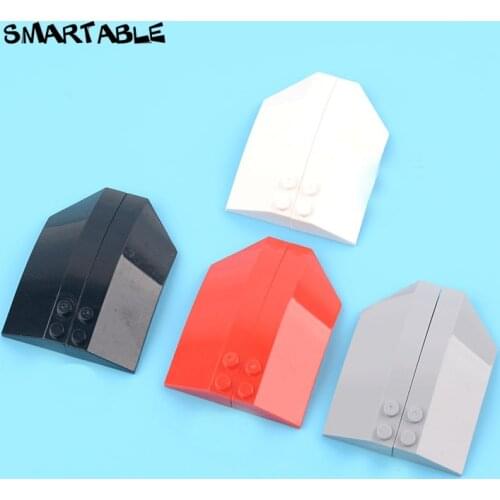 Smartable Wedge Curved 3 x 8 x 2 Left+Right Building Blocks MOC Parts Toy Compatible Major Brands 41749+41750 5Pair/Lot