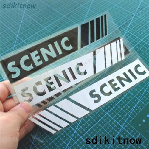 2pcs/lot Car Rearview Mirror Sports Sticker Sports Decal Decoration For renault scenic 1 2 3 4 ii iii iv accessories