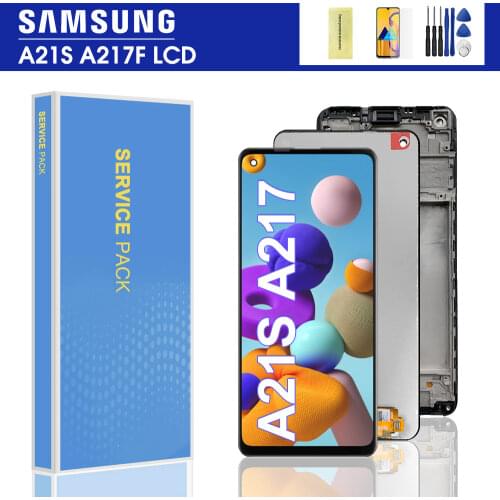 6.5" Original LCD For Samsung Galaxy A21s A217 LCD with frame Touch Screen Digitizer For Samsung A21s SM-A217F/DS LCD Display