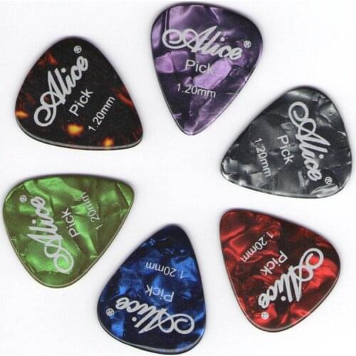 100pcs Celluloid Acoustic Electric Guitar Picks Pick Plectrum HEAVY 1.0mm 1.2mm + Free Case