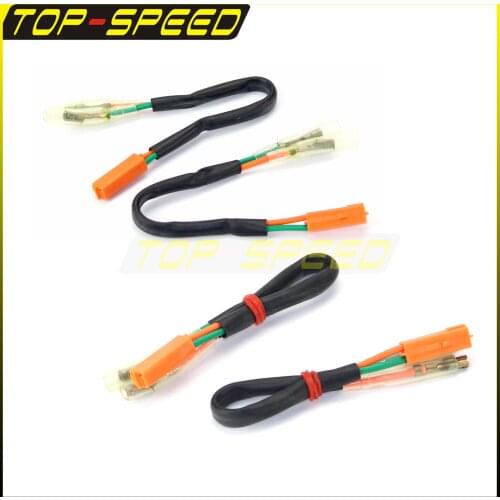 2-Pin Plug Turn Signal Wire Adapter Connector for Honda CBR600F4 CBR900RR CBR929RR CBR 250R 600 F4i VT750 VTR1000 Cabel Lead