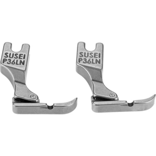 2pcs Steel P36LN Industral Sewing Machine Flatcar Zipper Presser Foot For Single Needle Industrial Sewing Machine 3.3cm*3.1cm