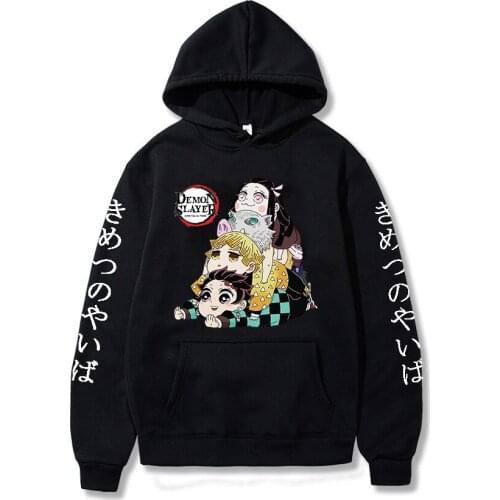 2020 Demon Slayer Kimetsu No Yaiba Men/women Hoodies Anime Unisex Harajuku Sweatshirt Graphic Casual Male