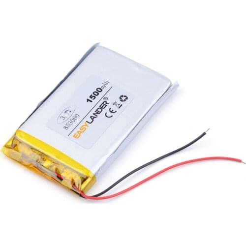 3.7V 1500mAh 853060 Lithium Polymer Li-Po li ion Rechargeable Battery cells For Mp3 MP4 MP5 GPS PSP mobile bluetooth