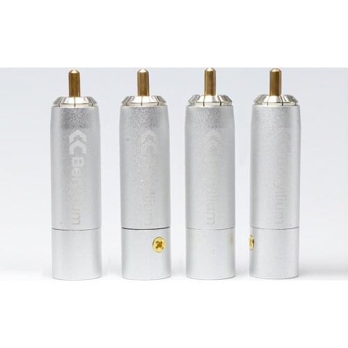 CopperColor RCA-BE beryllium Alloy RCA Plugs audio video interconnect cable connector plug