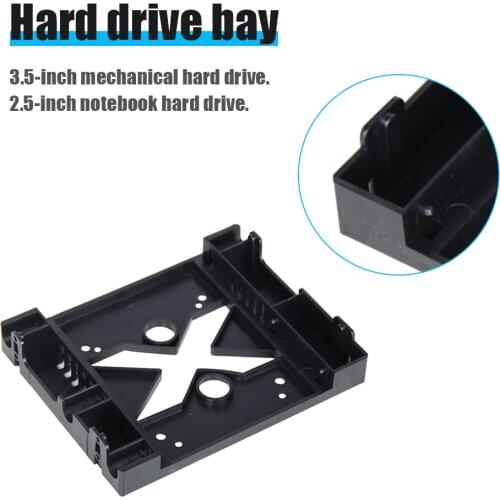 5.25 Optical Drive Position 3.5 inch to 2.5 inch SSD HDD 8CM Fan Adapter Bracket Dock Hard Drive Holder For PC Enclosure