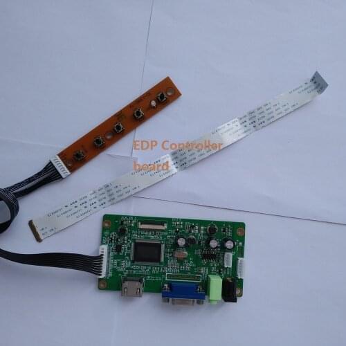 For B140XTN02.B 40Pin KIT VGA DRIVER 1366×768 Controller 14" board SCREEN display LCD EDP monitor DIY