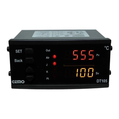 DT105A-230VAC-S Gemo Control Output: SSR Auto-tune PID Digital Temperature Controller 96mm x 48mm Enclosure front size
