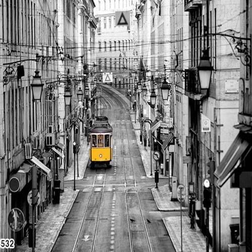 European Vintage Street Car Landscape 3d Wallpapers for Wall Photo Murals Wallpaper Wall Paper Living Room TV Background