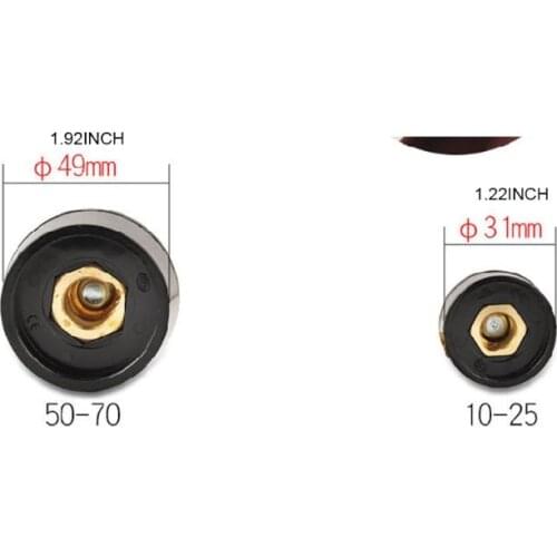 Europe Welder Quick Fitting Male Cable Connector Socket DKJ 10-25 50-70 Adaptor N58A