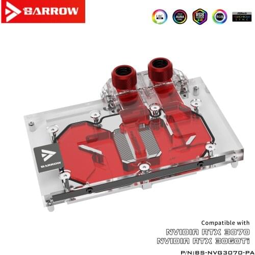 Barrow Public 3070 Full Coverage Graphics Cooling Head Computer Graphics Cooler Aurora BS-NVG3070-PA