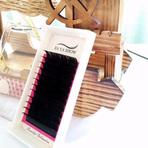 Eyelashes extension 0.07/0.1/0.2/0.25 (J/B/C/D 9-16mm )super bright black curl type, artificial Fake False Eye Lash Eyelashes