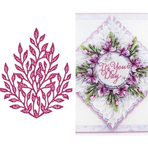 Arriver Dainty Spray Metal Cutting Dies Scrapbook Diary Decoration Stencil Embossing Template DIY Greeting Card Handmade 2021