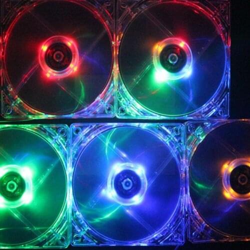 PC Computer Fan Case Cooling Fan Unit Fan 8025 80mm 80x80x25mm Computer Brushless 4Pin DC Cooler Fan 12V Case Cooling