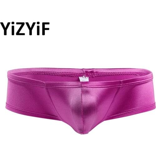 Swimwear Men Bikini Swimsuit Lingerie Wetlook Bulge Pouch Panties for Swimming Low Rise Bikini Briefs Male Underwear Beachwear