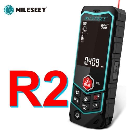 Mileseey Laser Distance Meter R2 Laser Rangefinder Laser Tape Range Finder ruler Diastimeter Curve dimension measurement