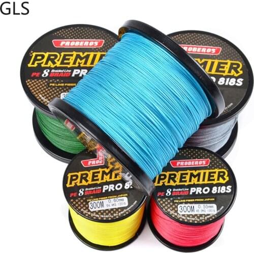 Carp Fishing Line 300m Super Strong Japanese 8 Strands Multifilament PE Braided fishing line 15-150lb