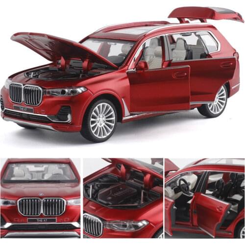 1:32 Scale Licensed Collection Car Model For TheBMW X7 Diecast Metal Alloy Luxury SUV Pull Back Sound&Light Toys Vehicle