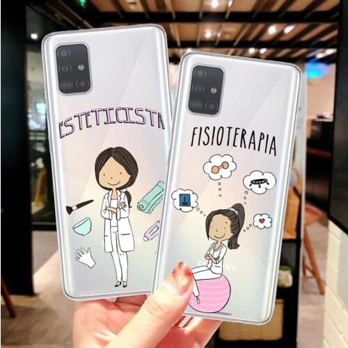 Social services psychology Doctors Nurse medicina Soft Case For Samsung Galaxy S20 S7 S8 S9 Plus S10 Plus S20 Ultra Cover Coque