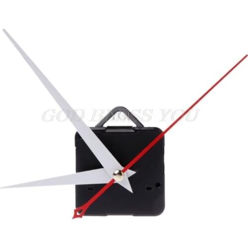 Quartz Clock Movement Mechanism Hands Wall Repair Tool Parts Silent Kit Set Silver Pointer 17