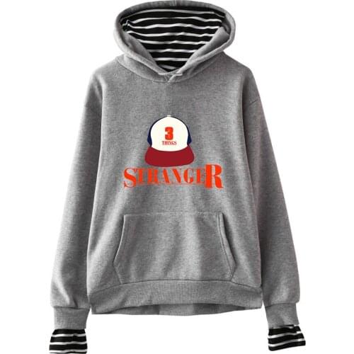 Stranger Things Hoodeis Men Women Autumn Sweatshirts High Quality Fake Two Pieces Design Lovers Hoodie Boys Girls Fashion Hoodie