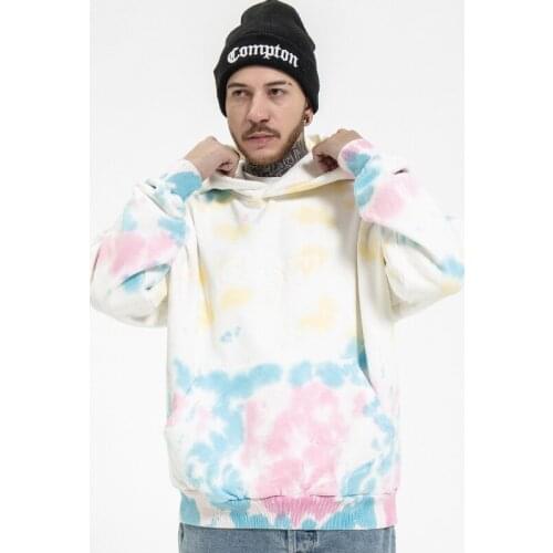 Autumn/winter collection Tide smiley gradient tie-dye casual hoodie for men and women loose tide