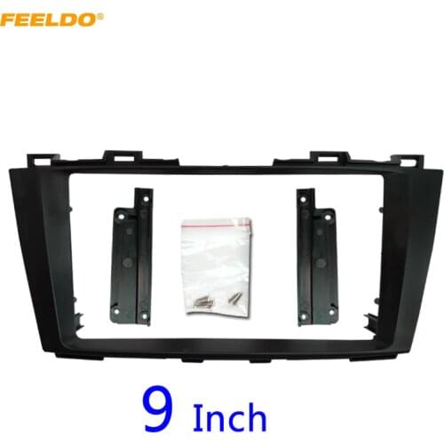 FEELDO Car Radio Audio Fascia Frame Adapter For Mazda 5 11-13 9" 2Din Stereo DVD Panel Bezel Frame Installation Trim Kit #HQ6337