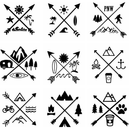 Cute Adventure Auto Stickers For The Car Decoration Vinyl Sticker On Car Stickers And Decals Window Sticker Car-Styling Decal