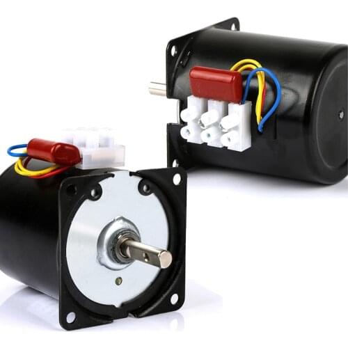 Permanent Magnet Synchronous Gear Moto CW/CCW 1 2.5 5 10 15 20 30 40 50 60 80 100 110 AC Synchronous Gear Motor220V