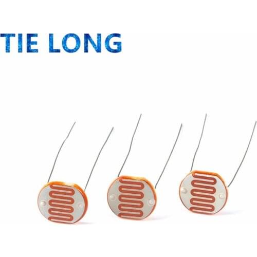 5 pcs GL12528 Light Sensitive Resistor 12mm Photoresistor 12528 LDR Dependent Resistance GL12 Photo Resistor Item Kit Set