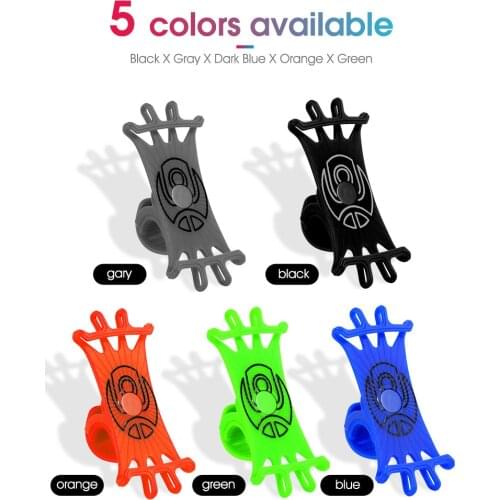 Universal Bicycle Mobile Phone Holder Multifunctional Silicone Phone Stand Electric Bike Cycling Navigation Fixed Bracket