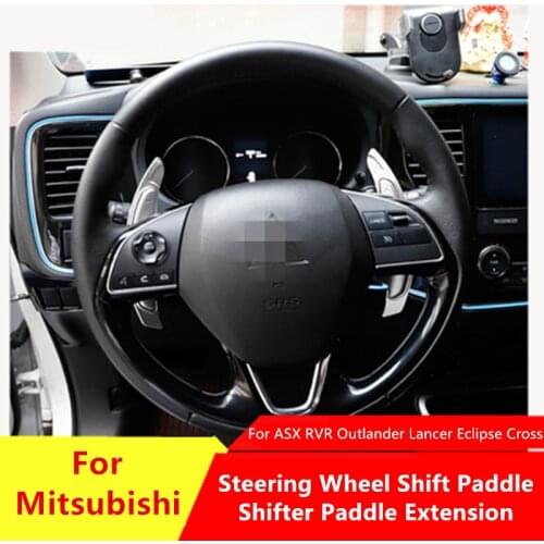 Car Steering Wheel Shift Paddle For Mitsubishi ASX RVR Outlander Lancer Eclipse Cross Shifter Extension Cover 20162017 2018 2019