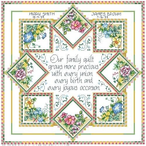 Cross stitch Handmade 14CT Counted Canvas DIY,Cross-stitch kits,Embroidery -Rhombic Tree of Life 40-40