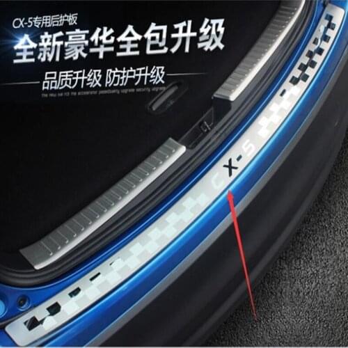High quality stainless steel rear windowsill panel,Rear bumper Protector Sill For Mazda CX-5 KE 2012--2016