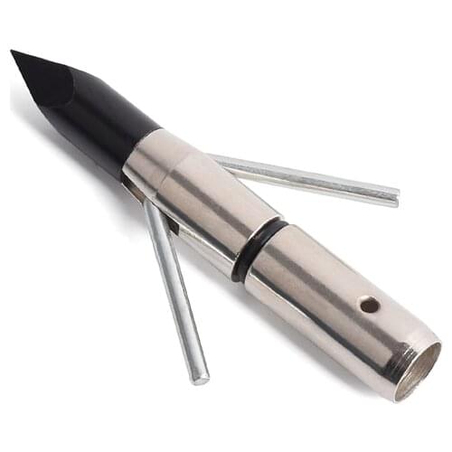 12pcs 325Grains Hunting Broadheads Fishing Arrow Prong Barbed Heads Archery Tips