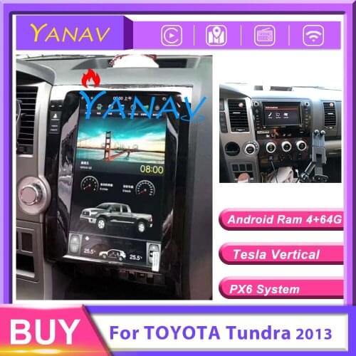 13.6'' Android car radio audio GPS navigation For-TOYOTA Tundra 2013 auto video multimedia player For-Toyota Sequoia 2007-2018