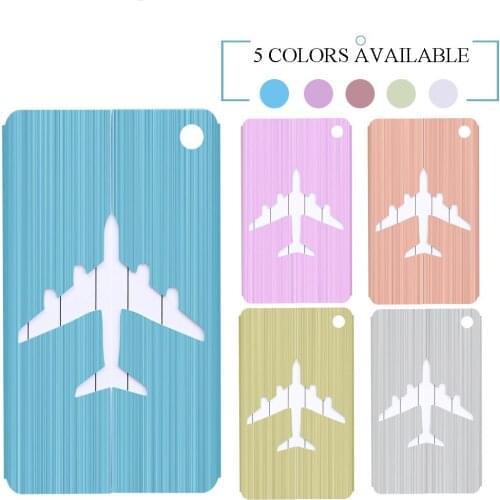 ShineTrip 4Pcs New Fashion Luggage Tags Aluminium Alloy Women Men Travel Luggage Suitcase Name Label Holder Travel Accessories