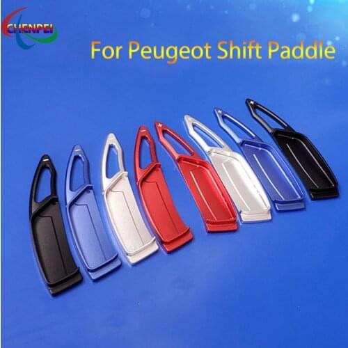 2pcs Aluminum Car Steering Wheel Shift Paddle Extension Shifter For Peugeot 508L 4008 5008 Interior Accessories