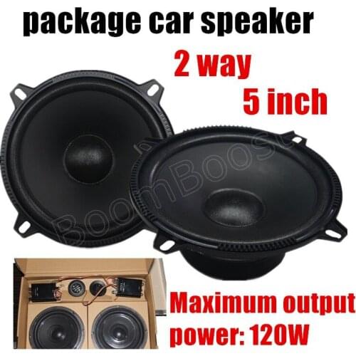 A Pair 5 inch 2 way 2x120W Car stereo audio Speaker High Efficiency Mini Dome package Speaker for all cars