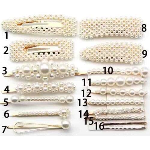 Free DHL 100pc Luxious Pearl Metal Hair Clip Hairband Comb Bobby Pin Barrette Hairpin Headdress Accessories Beauty Styling Tools