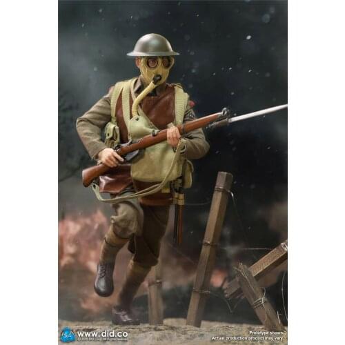 DID B11011 1/6 WWI British Infantry 12inch Male Soldier Action Doll Full Set Toy