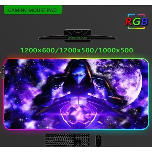 Purple Led Mouse Pad Rgb Luminous 1200x600 Table Gaming Desk Accessories Deskmat Play Mat Gloway Keyboard for Computer 1000x500