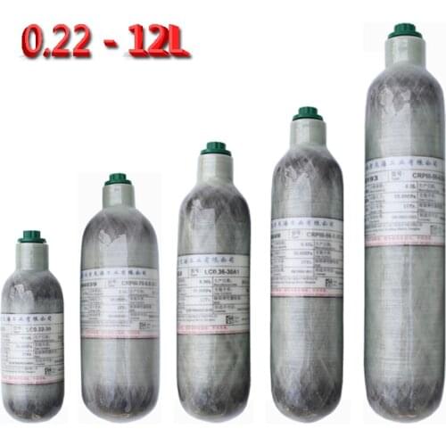 300bar 30mpa 35mpa 4500psi Carbon Fiber Gas Cylinder For Air Paintball Diving HPA Tank Air Gun Rifle , For Car Bicycle Hunting