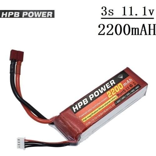 HPB POWER 2200mAh 11.1v Lipo Bettary for Rc Helicopter Car boat Airplane RC toys 11.1v Li-Polymer battery 2200mah 35C 3s battery