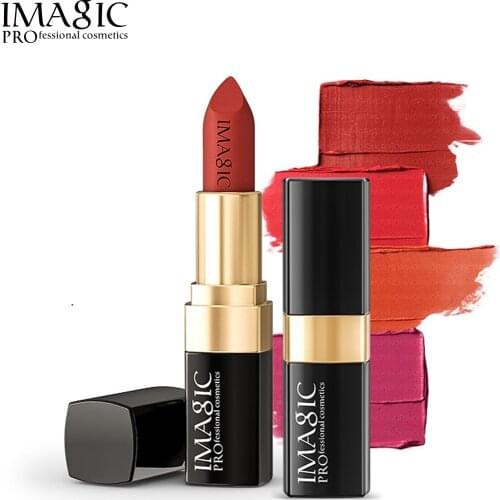 IMAGIC Brand Matte Lipstick Popular 12 Colors Beauty Makeup Matte Lipstick Long Lasting Lip Cosmetics