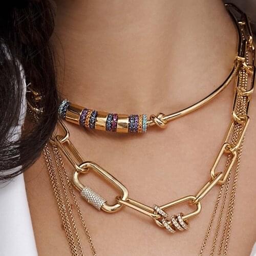 MINHIN DIY Handicraft Geometry Spiral Lock Accessories Jewelry Supplies For Fashion Pendant Mesh Chains Carabiner Screw Clasps