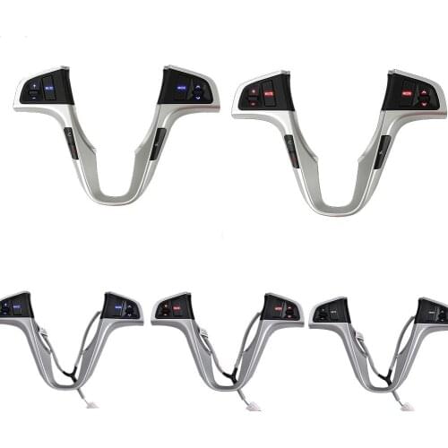 Multifunctional Steering Wheel Button Gray ABS Steering Wheel Button Car Accessories